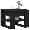 Sofabord Sort eg 55,5 x 55 x 45 cm Konstrueret træ