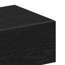 Natskab 2 pcs Sort eg 46 x 30 x 30 cm Konstrueret træ