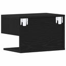 Natskab 2 pcs Sort eg 46 x 30 x 30 cm Konstrueret træ