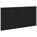Senge Hovedgærde Sort eg 160 x 1.5 x 80.5 cm Konstrueret træ