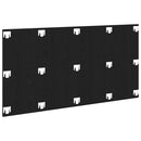 Senge Hovedgærde Sort eg 160 x 1.5 x 80.5 cm Konstrueret træ
