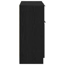 Sideboard med skuffe Sort eg 60 x 30 x 70 cm Konstrueret træ