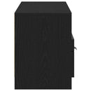 TV-skab med skuffe Sort eg 150 x 33,5 x 45 cm Konstrueret træ