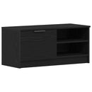 TV-skab Sort eg 80 x 35 x 36,5 cm Konstrueret træ
