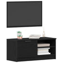 TV-skab 2 pcs Sort eg 80 x 35 x 36,5 cm Konstrueret træ