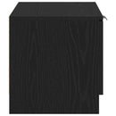 TV-skab 2 pcs Sort eg 80 x 35 x 36,5 cm Konstrueret træ