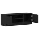 TV-skab 102 x 32 x 35,5 cm Sort eg Konstrueret træ