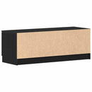 TV-skab 102 x 32 x 35,5 cm Sort eg Konstrueret træ