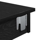 Væg barbord Sort eg 102 x 45 x 103,5 cm Konstrueret træ