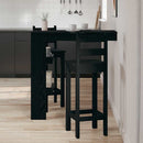 Væg barbord Sort eg 102 x 45 x 103,5 cm Konstrueret træ