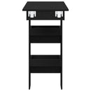 Væg barbord Sort eg 102 x 45 x 103,5 cm Konstrueret træ