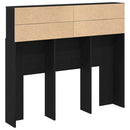 Hovedgærde Skab Sort eg 120 x 19 x 103,5 cm Konstrueret træ