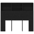 Hovedgærde Skab Sort eg 120 x 19 x 103,5 cm Konstrueret træ