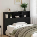 Hovedgærde Skab Sort eg 140 x 19 x 103,5 cm Konstrueret træ