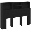 Hovedgærde Skab Sort eg 140 x 19 x 103,5 cm Konstrueret træ