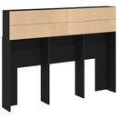 Hovedgærde Skab Sort eg 140 x 19 x 103,5 cm Konstrueret træ