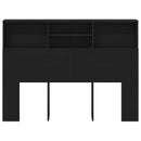 Hovedgærde Skab Sort eg 140 x 19 x 103,5 cm Konstrueret træ