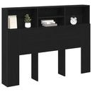 Hovedgærde Skab Sort eg 140 x 19 x 103,5 cm Konstrueret træ
