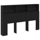 Hovedgærde Skab Sort eg 160 x 19 x 103,5 cm Konstrueret træ
