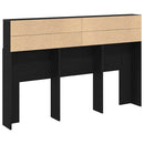 Hovedgærde Skab Sort eg 160 x 19 x 103,5 cm Konstrueret træ