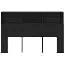 Hovedgærde Skab Sort eg 160 x 19 x 103,5 cm Konstrueret træ