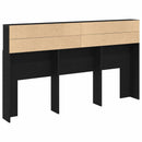 Hovedgærde Skab Sort eg 180 x 19 x 103,5 cm Konstrueret træ