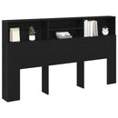 Hovedgærde Skab Sort eg 180 x 19 x 103,5 cm Konstrueret træ