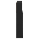 Hovedgærde Skab Sort eg 180 x 19 x 103,5 cm Konstrueret træ