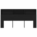 Hovedgærde Skab Sort eg 200 x 19 x 103,5 cm Konstrueret træ
