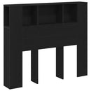 Hovedgærde Skab Sort eg 120 x 18.5 x 102.5 cm Konstrueret træ