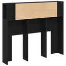 Hovedgærde Skab Sort eg 120 x 18.5 x 102.5 cm Konstrueret træ