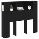 Hovedgærde Skab Sort eg 120 x 18.5 x 102.5 cm Konstrueret træ