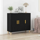 Sideboard Sort eg 90 x 34 x 80 cm Konstrueret træ