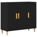 Sideboard Sort eg 90 x 34 x 80 cm Konstrueret træ
