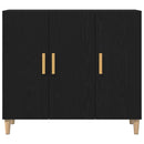 Sideboard Sort eg 90 x 34 x 80 cm Konstrueret træ