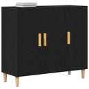 Sideboard Sort eg 90 x 34 x 80 cm Konstrueret træ