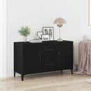 Sideboard med skuffe Sort eg 100 x 36 x 60 cm Konstrueret træ