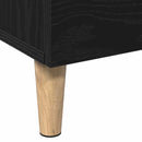 Highboard med skuffe Sort eg 70 x 31 x 115 cm Konstrueret træ