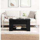 Sofabord Sort eg 79 x 49 x 41 cm Konstrueret træ