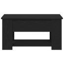 Sofabord Sort eg 79 x 49 x 41 cm Konstrueret træ