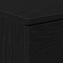 Natskab 2 pcs Sort eg 40 x 65 x 65 cm Konstrueret træ