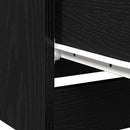 Natskab 2 pcs Sort eg 40 x 65 x 65 cm Konstrueret træ