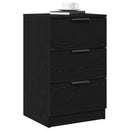 Natskab 2 pcs Sort eg 40 x 65 x 65 cm Konstrueret træ