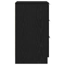 Natskab 2 pcs Sort eg 40 x 65 x 65 cm Konstrueret træ