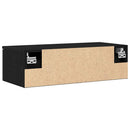 Vægskab med skuffe Sort eg 68 x 30 x 20 cm Konstrueret træ