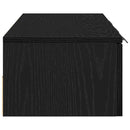 Vægskab med skuffe Sort eg 102 x 30 x 20 cm Konstrueret træ