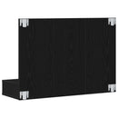 Spejlskab med hylde Sort eg 90 x 31,5 x 62 cm Konstrueret træ