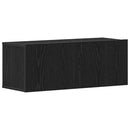TV-skab 2 pcs Sort eg 80 x 30 x 30 cm Konstrueret træ
