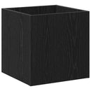Blomsterkasse Sort eg 40 x 40 x 40 cm Konstrueret træ