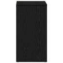 Kosmetikskab med skuffe Sort eg 80 x 40 x 75 cm Konstrueret træ